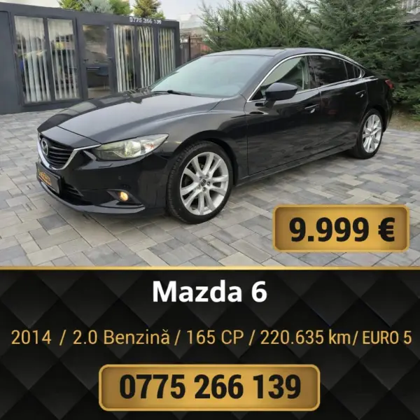 Mazda 6, 2014, SKYactiv,  2.0 Benzina,165 CP, 220.635 km, Euro5
