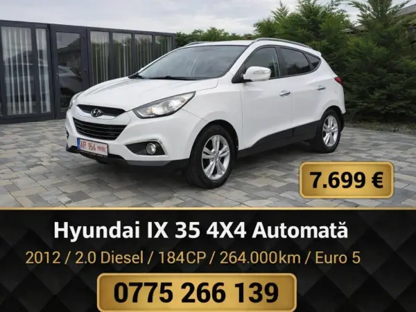 Hyundai IX 35 4x4 automat, 2012, 2.0 Diesel, 184 CP, 264.000 km, Euro 5
