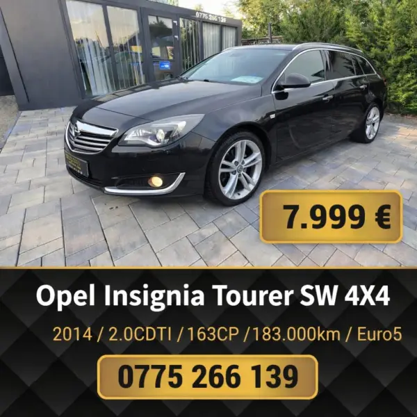 Opel Insignia Sport Tourer SW 4x4 2014, 2.0 Diesel, 163 CP, 183.600 km, Euro 5