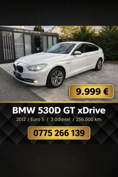 BMW 530D GT xDrive, automat, 2012, 3.0 Diesel, 245 CP, 256.300 km, Euro 5